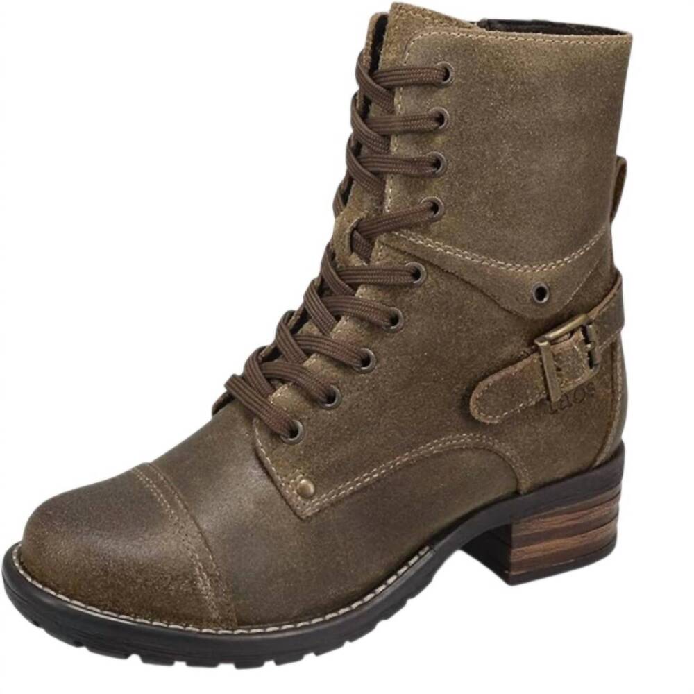 NEW TAOS women's crave classic combat boots in olive ruff out